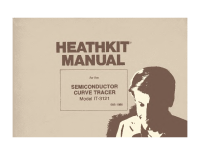 Heathkit IT-3121-Semicond-curve-tracer - Manual 